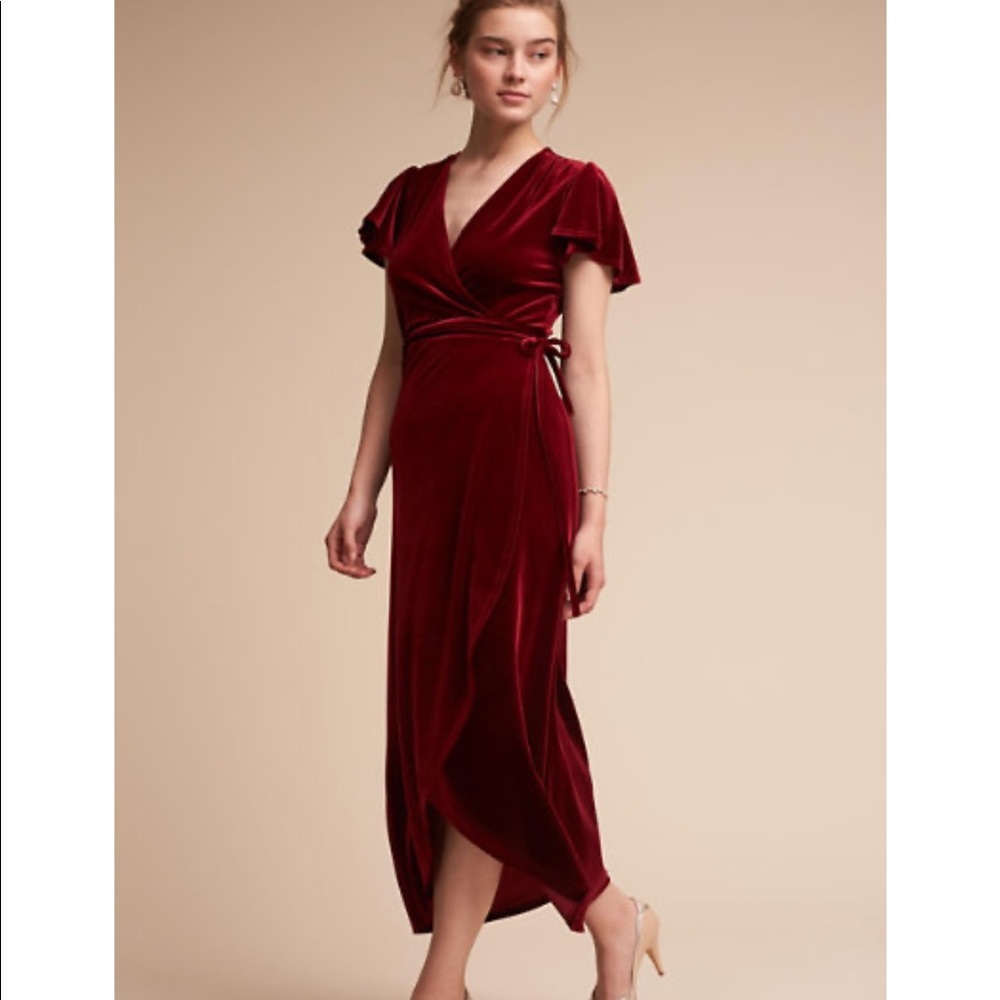 BHLDN Thrive Velvet Dress